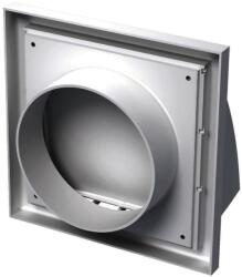VENTS Grila ventilatie din plastic cu clapeta antiretur, 125 mm, alb