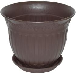 NAPOCHIM Set ghiveci cu farfurie rotund NAPOCHIM, polipropilena, 35 cm, bronz