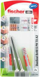 Fischer Set de 2 dibluri duopower 8x48 mm cu holsurub de inox A2 pentu fixari etanse in zone constant umede Fischer