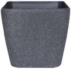 Verve Ghiveci flori VERVE, plastic, 35 x 35 x 33 cm, negru