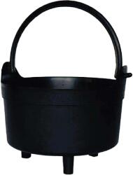 NAPOCHIM Ghiveci rotund ceaun NAPOCHIM, polipropilena, 20 cm, negru
