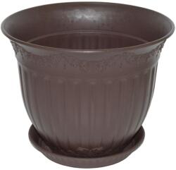 NAPOCHIM Set ghiveci cu farfurie rotund NAPOCHIM, polipropilena, 45 cm, bronz