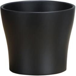 Scheurich Ghiveci, rotund negru, 21 cm Scheurich