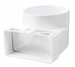 VENTS Conector cot unghi 90, alb, 60 x 120 mm