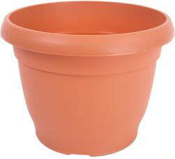 Harplast Ghiveci rotund DIANA, plastic, 16.5 cm, maro