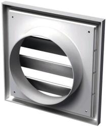 VENTS Grila ventilatie din plastic cu jaluzele, 100 mm, alb