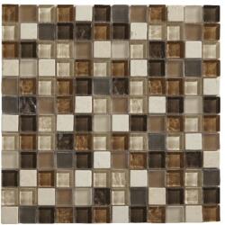 COLOURS Mozaic interior, bej, sticla, patrat, 30 x 30 cm x 8 mm GoodHome
