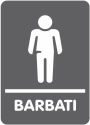 Creative Sign Indicator Toaleta Barbati, 10X14.5 PVC 1mm Creative Sign