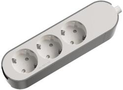 JACOBSEN Prelungitor JACOBSEN, 3 prize Schuko, alb/gri
