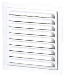 VENTS Grila pentru ventilatie cu plasa insecte, otel, 250 x 250 mm, alb