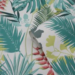 GOODHOME Tapet netesut, 0.53 x 10 m, verde, mat, floral