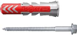 Fischer Dibluri nylon Fischer DuoPower, 10 x 50 mm, cu surub, otel, 25 buc
