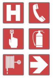 Creative Sign Set Indicatoare PSI, 6 Pictograme Creative Sign