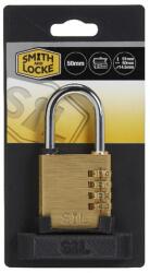 Smith And Locke Lacat cu cifru, 50 mm, alama Smith and Locke