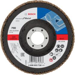 Bosch Disc de slefuire evantai BOSCH X431, granulatie 80, 125mm