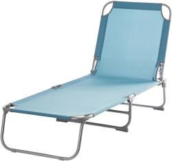 OPP1 Sezlong gradina Curacao, otel, 186 x 57.5 x 79 cm, albastru