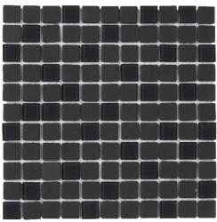 COLOURS Mozaic interior, negru, sticla, patrat, 29.5 x 29.5 cm x 4 mm Genovia