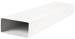 VENTS Tubulatura rectangulara PVC, 60 x 120 mm, 0.35 m, alb
