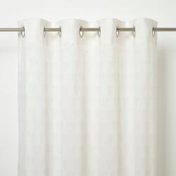 GOODHOME Perdea GOODHOME Bakau, bumbac, 140 x 260 cm, alb