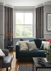 GOODHOME Draperie Taowa, gri, 140 x 260 cm GoodHome