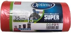 SANO Saci menajeri SANO Optima, 15 bucati, 35 l, rosu