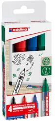 edding Set markere EDDING 360 pentru tabla, varf rotun, 1.5-3 mm, 4 bucati, multicolor
