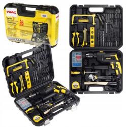 WMC TOOLS 750W-os ütvefúró fúrókkal és bitkészlettel, 96 részes táska (F50786)