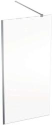 Geberit GEO - Bejárható zuhanyfal, 100x200 cm, ezüst/tiszta üveg 560.139. 00.2 (560.139.00.2)