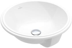 Villeroy & Boch Architectura - Beépített mosdókagyló, átmérő 400 mm, túlfolyóval, CeramicPlus, alpesi fehér 5A7545R1 (5A7545R1)