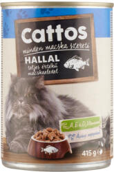 Cattos nedves macskaeledel 415g hal