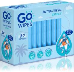 Go Wipes Anti-Bacterial Effect frissítő nedves törlőkendők antibakteriális hatású 10x8 db