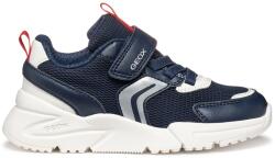 GEOX Geox, Colorblock dizájnú sneaker, Törtfehér, Ezüstszín, Tengerészkék, 35 EU (J55MQB01454C0735-35)