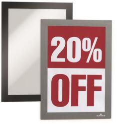 DURABLE Infokeret, A5, öntapadó háttal, DURABLE DURAFRAME® , ezüst (DB488123)