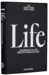 Printworks fotóalbum, Life, 28 x 19, 5 cm, elegáns könyvborító, 160 fotó 11 x 15 cm, 80 oldal, fekete (PW00632)