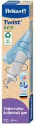 Pelikan Rollertoll, Twist Eco, Ergonomikus markolat, Kétkezes, 1 kék színű tartalék tollbetét mellékelve, világoskék színű, kartondobozban (824651)