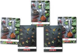 Herlitz 5 db Herlitz füzet készlet, A5 80 oldal, 70g/m2, dictando, lekerekített sarkok, Fűszerek motívum (9480810-5)