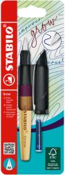 STABILO EASYbirdy Grow toll, M, Környezetbarát anyagokból, 1 utántöltő, Bliszter, Szilvapiros/Cseresznye (SWB601343)