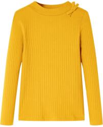 vidaXL Gyermek hosszú ujjú póló, okker, 104 (14135)