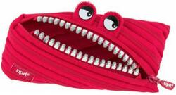 ZIPIT Grillz Monster cipzáras tolltartó - piros, ezüst fogakkal (ZP-197698)