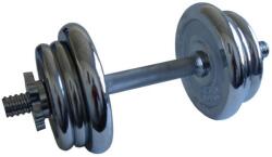 ACRA Brother Módosítható súlyzó, króm, 15 kg