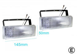AUTOLIFE Téglalap alakú -széles- ködlámpa "E" jeles (KL-HY-054A) (KL-HY054A) - l-m-s