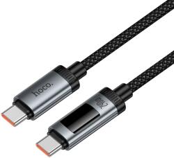 hoco. Cablu Date/Incarcare HOCO Display U148, USB-C - USB-C, 240W, 1.2m (Negru)