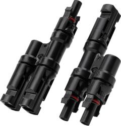 Anker Solix Panouri solare Cablu conector de incarcare solara Anker Solix MC4 cu 2 porturi, Negru (A24V4011) - 24mag