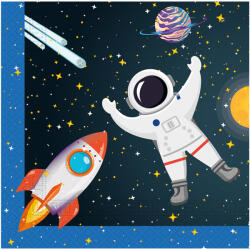 Procos Űrkaland 2 rétegű papírszalvéta csillagos bolygós mintázattal 20db-os csomag