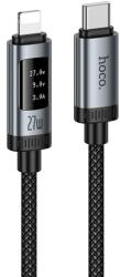 hoco. Cablu Date/Incarcare HOCO Display U148, USB-C - Lightning, 27W, 1.2m (Negru)