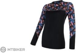 Sensor MERINO IMPRESS női póló, fekete (M)