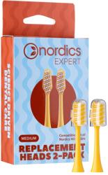 Nordics Expert Capete de schimb pentru periuța de dinți electrică XO10, 2 buc, galben (2049043 )