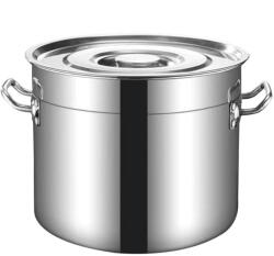 Rosberg Oala cu capac Rosberg R51211C35S, 22 litri, 35x23 cm, Inox (R51211C35S)