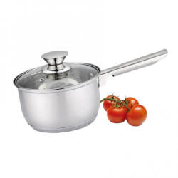 Rosberg Cratita cu capac Rosberg R51210L16K, Volum 2 L, 16 cm, Scala de masurare, Otel inoxidabil, Argintiu (R51210L16K)