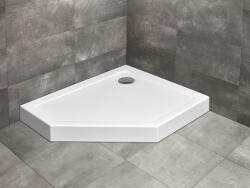 Radaway Doros PT E szögletes zuhanytálca előlappal 100x80 fehér, ajándék szifonnal (balos)